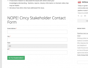 Stakeholder-Contact-Form